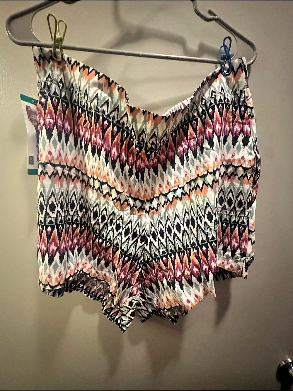 Wildfox Geometric Shorts in Multicolor XL NWT